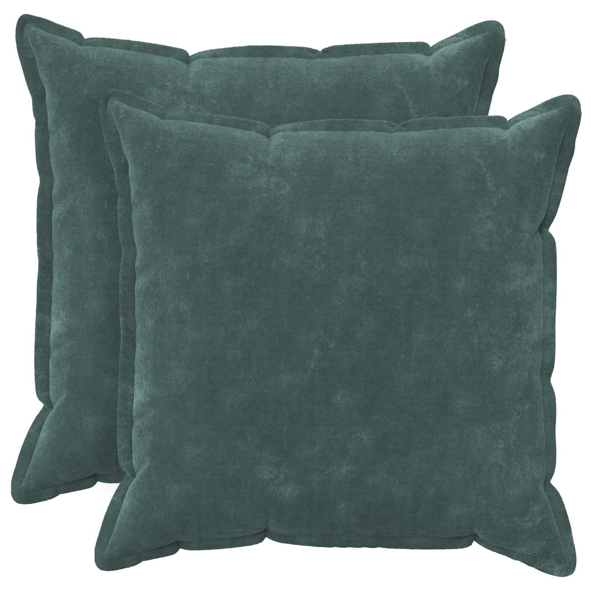 Throw Pillow HOUTEN Microfiber Fleece 2 pcs Sea Blue