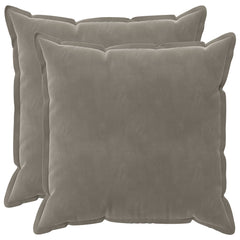 vidaXL Cushion with Pillow HOUTEN 2 pcs Light Grey Velvet 2