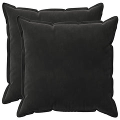 vidaXL Cushion with Pillow HOUTEN 2 pcs Black Velvet 2