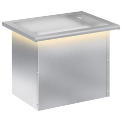 vidaXL Garden Planter with LED Silver 30 x 40 x 30 cm Galvanised Steel 2