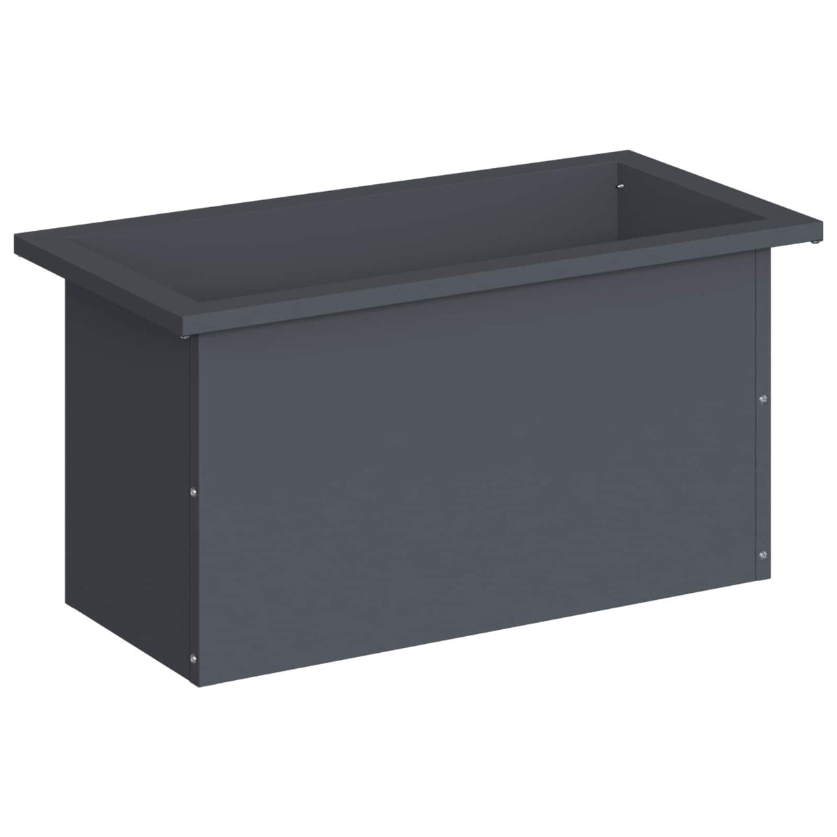 Garden Planter with LED 30 x 60 x 30 cm Steel Anthracite