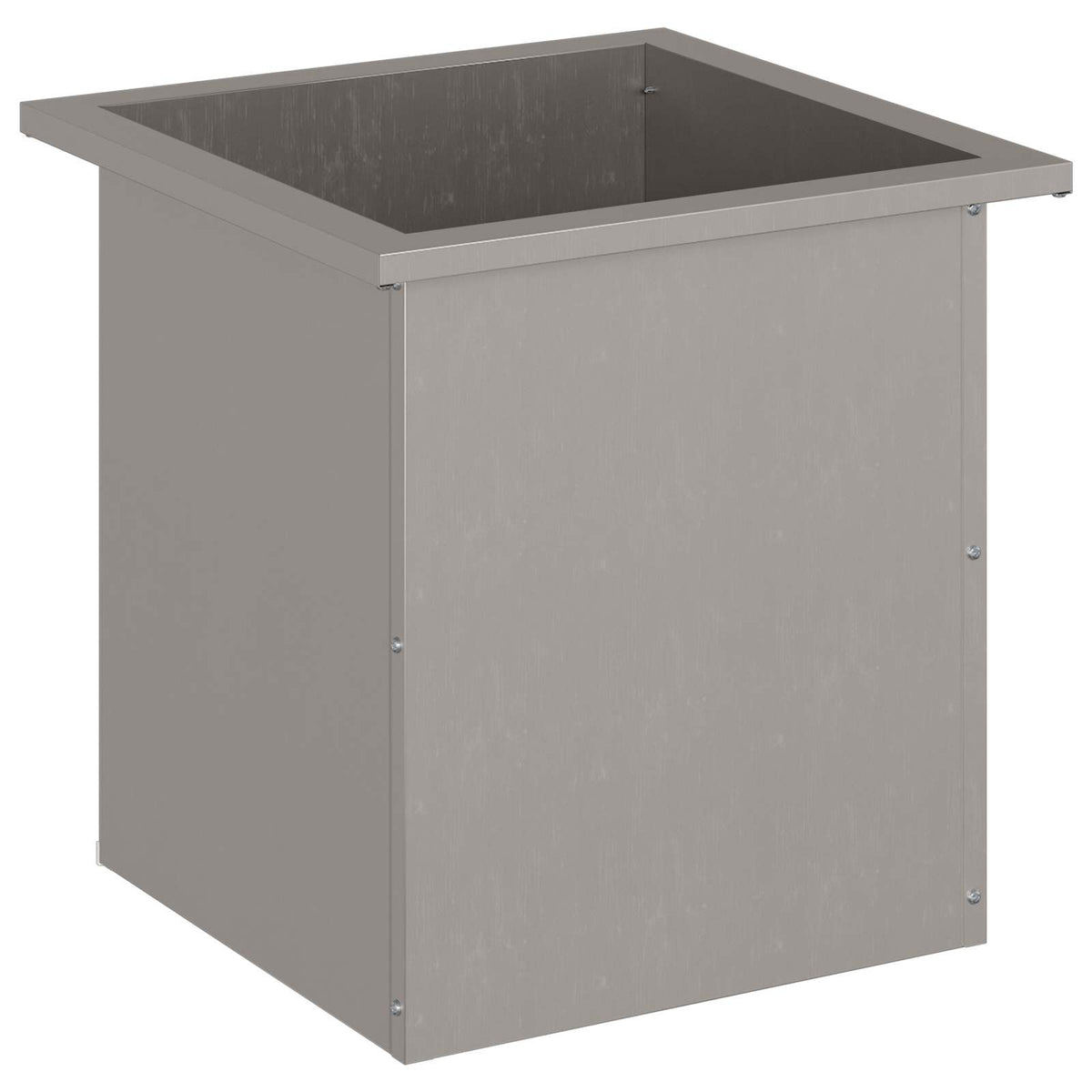 Garden Planter with LED 40 x 40 x 40 cm Steel Weathering steel