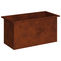 Garden Planter with LED 40 x 80 x 40 cm Steel Weathering steel