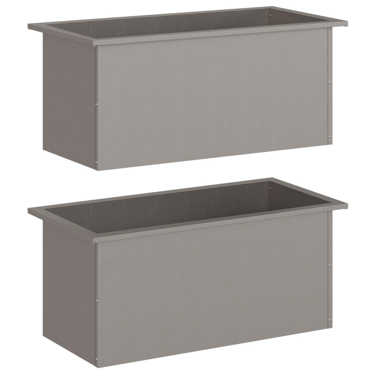 Garden Planter with LED 40 x 80 x 40 cm Steel 2 pcs Weathering steel