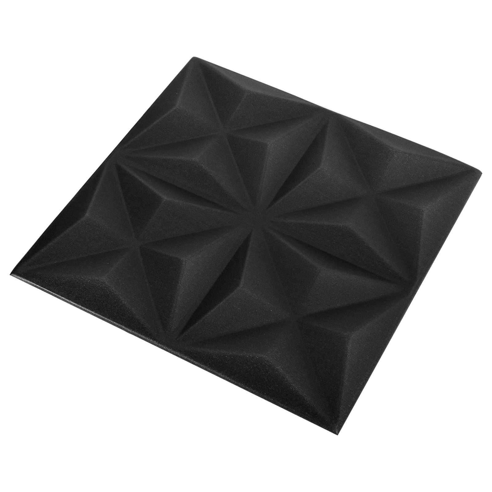 vidaXL Wall Panels 24 pcs 50 x 50 cm Origami Black XPS Foam 2