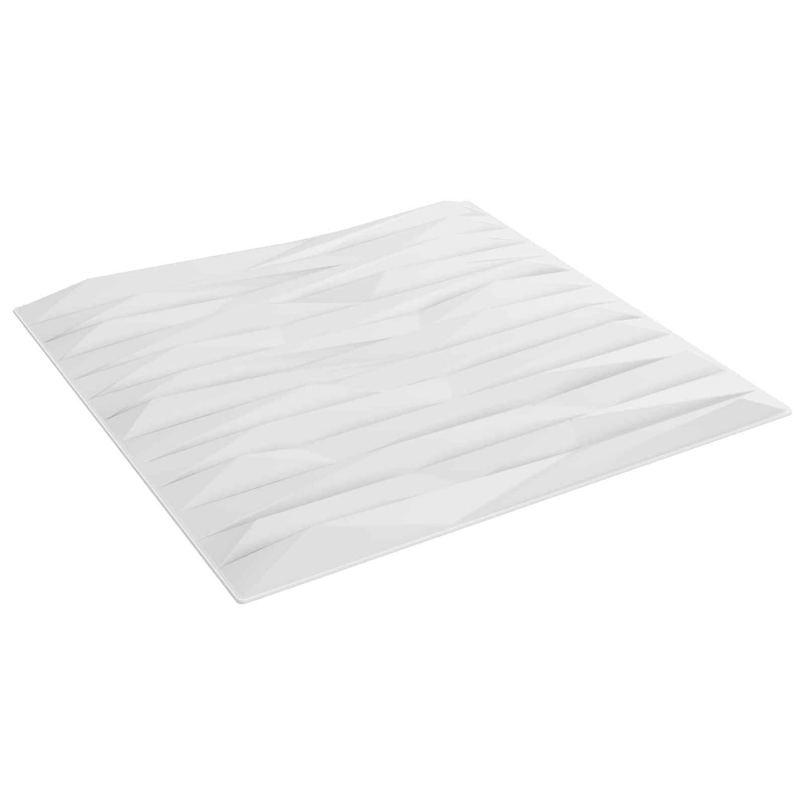 vidaXL Wall Panels 24 pcs 50 x 50 cm White Stone XPS Foam 2