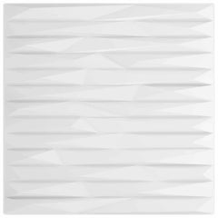 vidaXL Wall Panels 24 pcs 50 x 50 cm White Stone XPS Foam 4