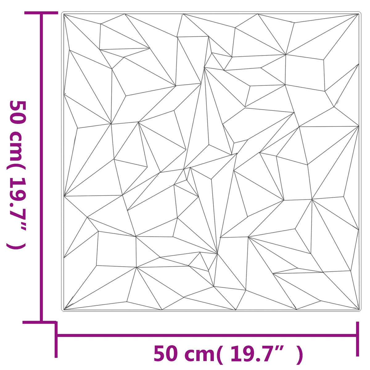 Wall Panels 50 x 50 cm XPS Foam 48 pcs White