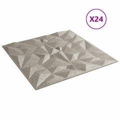 Wall Panels 50 x 50 cm XPS Foam 24 Amethyst beton–Stone beton Amethyst beton