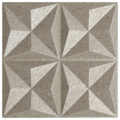 vidaXL Wall Panels 12 pcs 50 x 50 cm Origami Beton XPS Foam 4