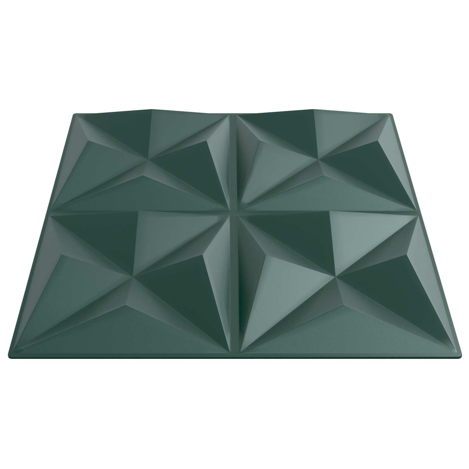 vidaXL Wall Panels 12 pcs 50 x 50 cm Origami Green XPS Foam 4