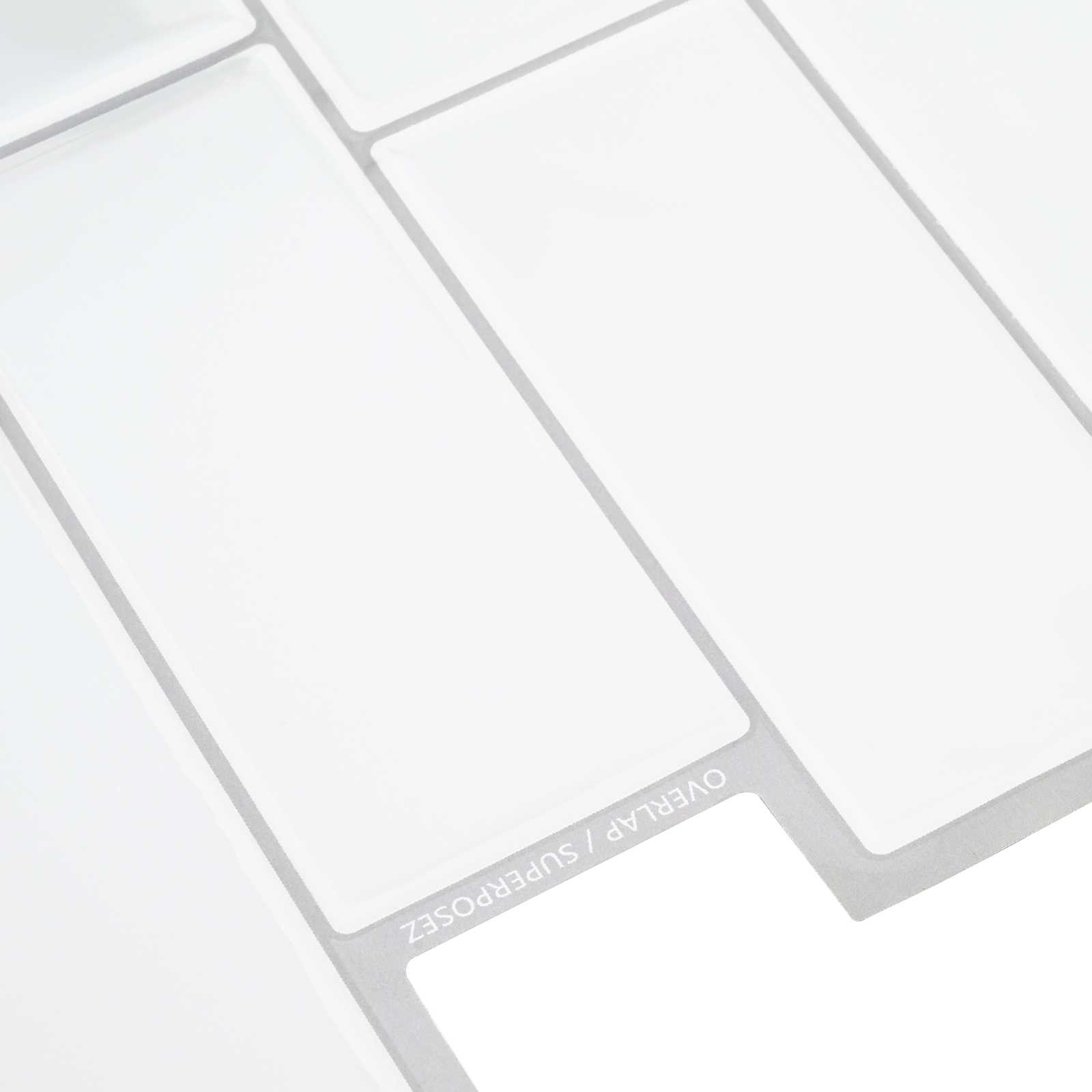 vidaXL Decorative Stickers 20 pcs White Grey 29 x 21 cm 4