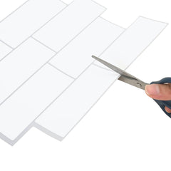vidaXL Decorative Stickers 20 pcs White Grey 29 x 21 cm 5