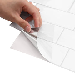 vidaXL Decorative Stickers 20 pcs White Grey 29 x 21 cm 6
