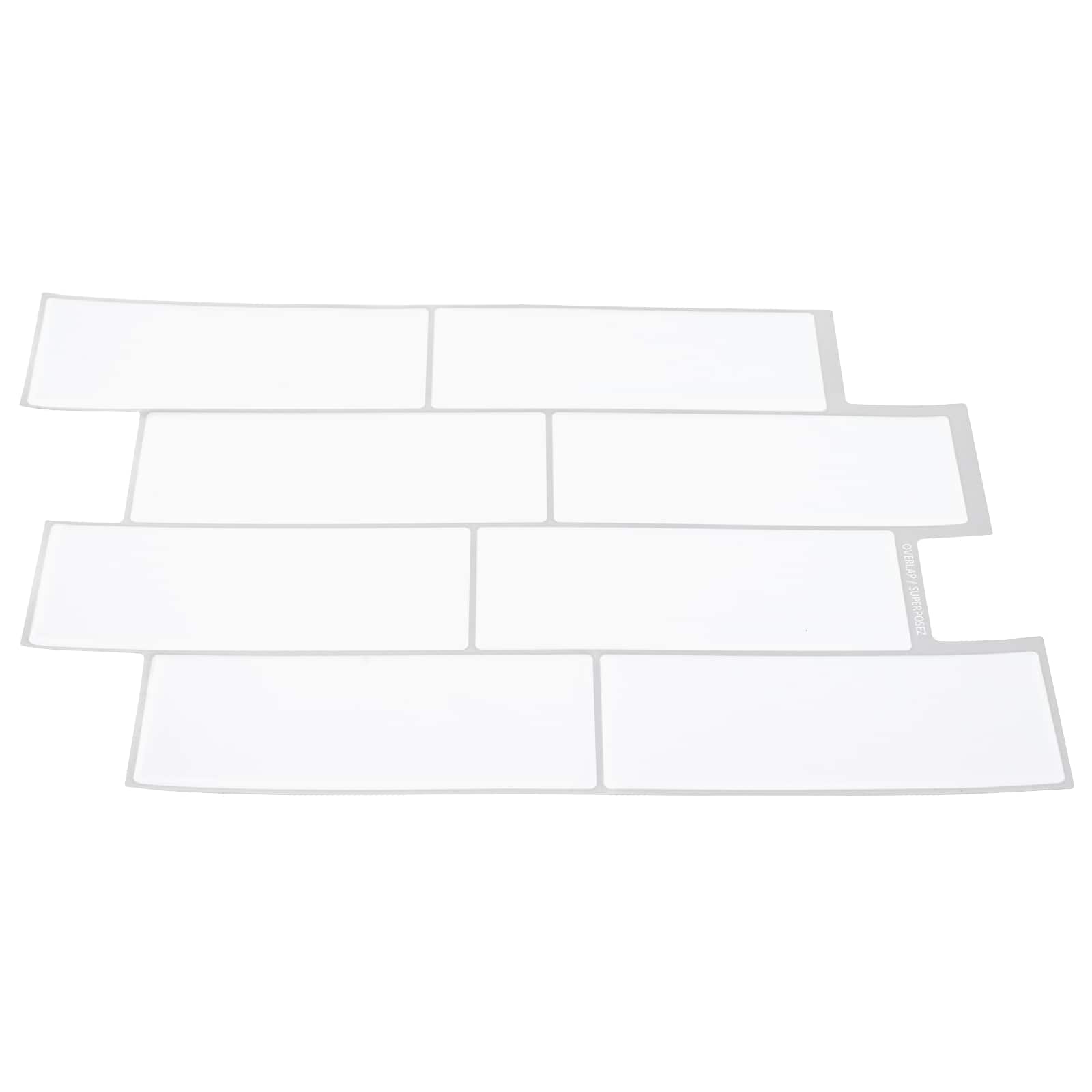 vidaXL Decorative Stickers 20 pcs White Grey 29 x 21 cm 3