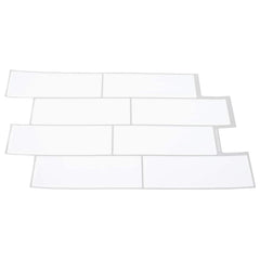 vidaXL Decorative Stickers 20 pcs White Grey 29 x 21 cm 3