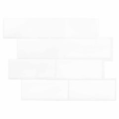 vidaXL Decorative Stickers 20 pcs White 29 x 21 cm 1