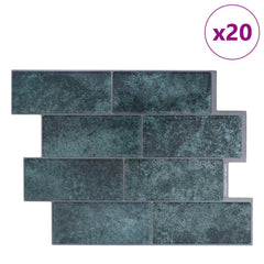 vidaXL Decorative Stickers 20 pcs Blue Green 29 x 21 cm 2