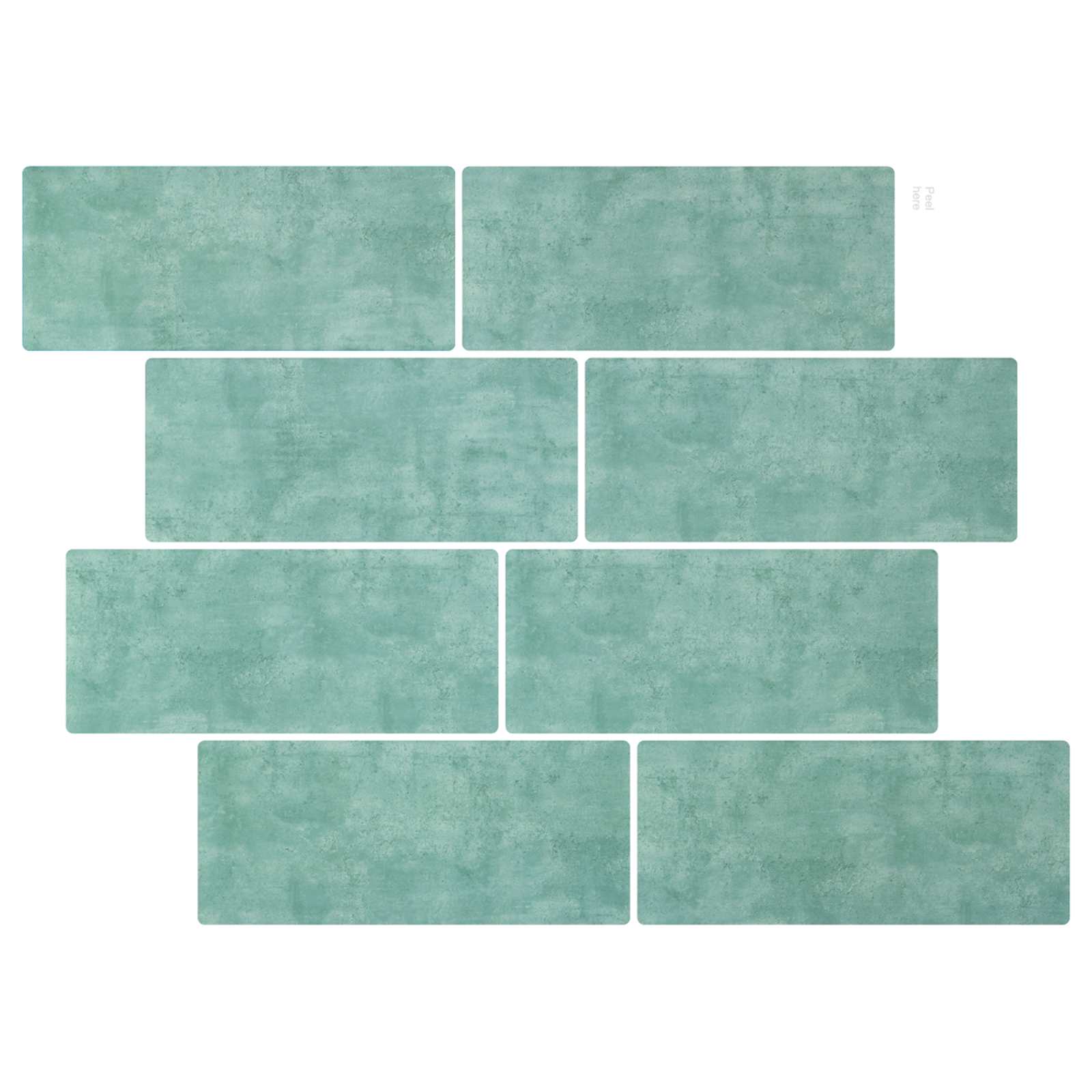 vidaXL Decorative Stickers 20 pcs Grey Green 29 x 21 cm 1