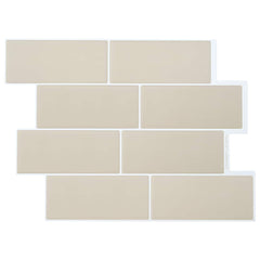 vidaXL Decorative Stickers 20 pcs Beige 29 x 21 cm 1