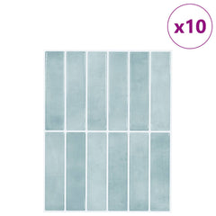 vidaXL Rectangular Tile 10 pcs Grey Green 29 x 23 x 0.08 cm 2