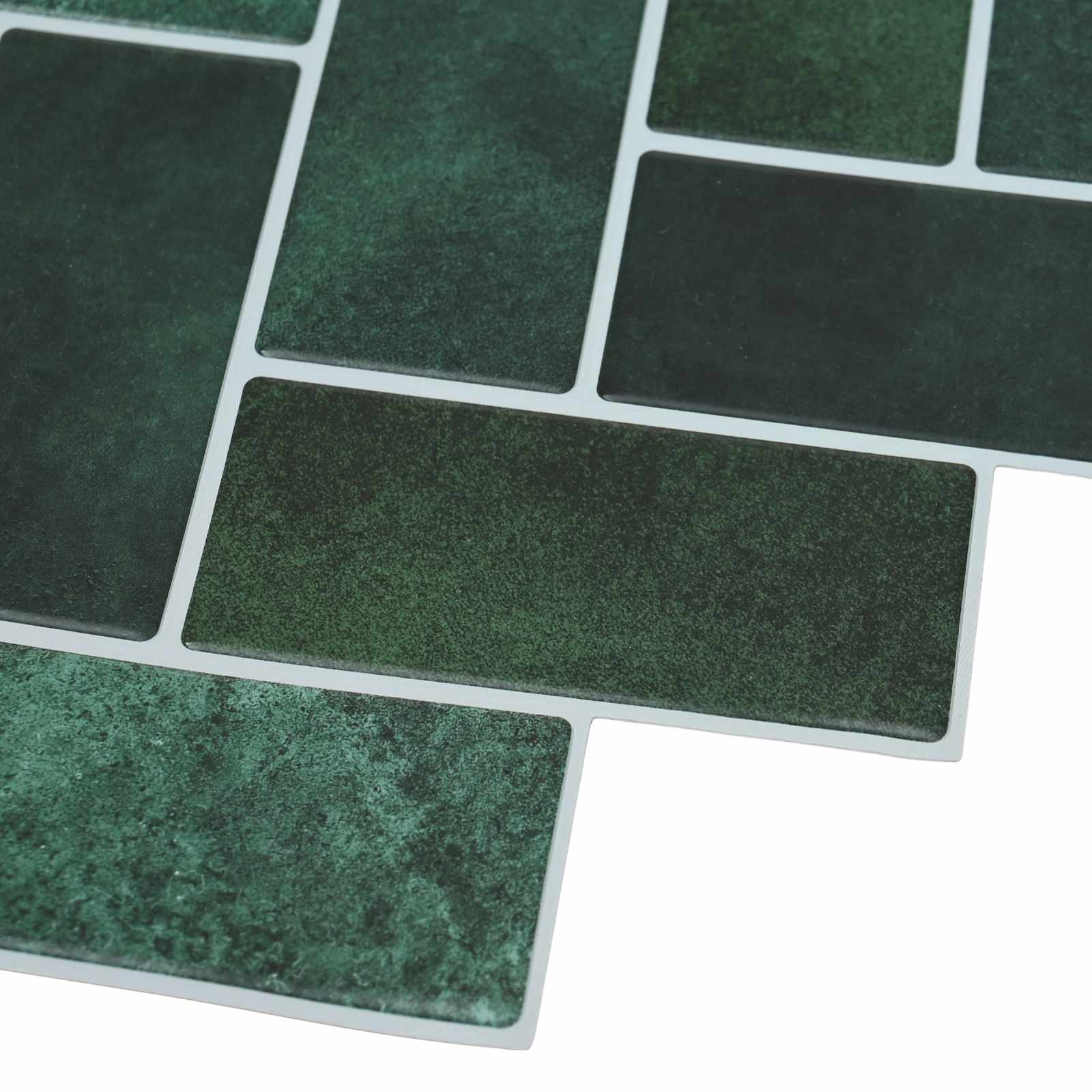 vidaXL Herringbone Tile 20 pcs Dark Green 30 x 30 cm 4