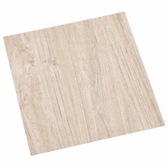 Flooring Planks 5.11 m² 55 pcs PVC Taupe–Wood structure grey White and wood colour
