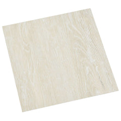 vidaXL Self-adhesive Flooring Planks Cream 30.5 x 30.5 cm 20 pcs PVC 1