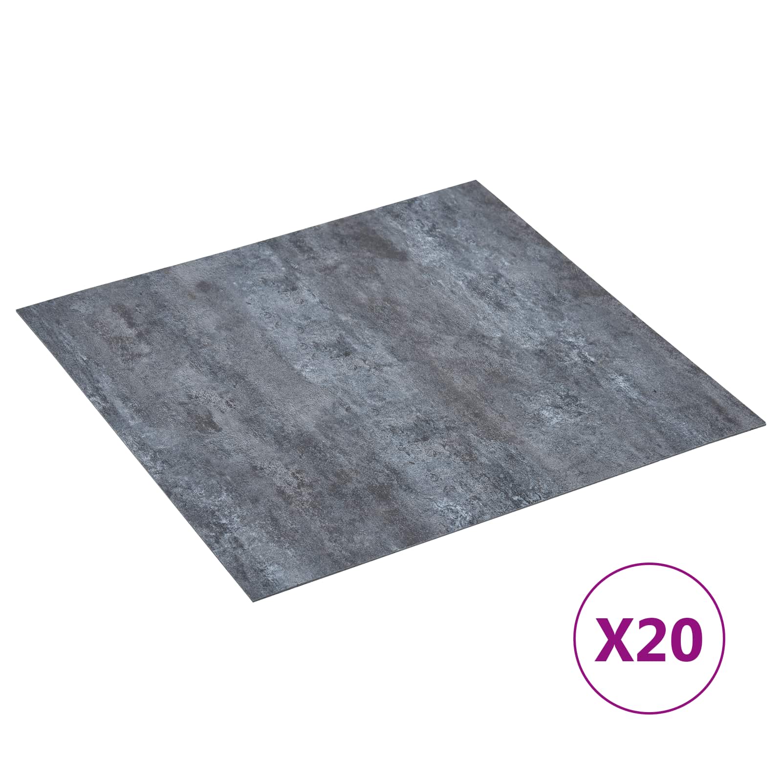 vidaXL Self-adhesive Flooring Planks Grey Marble 30.5 x 30.5 cm 20 pcs 2