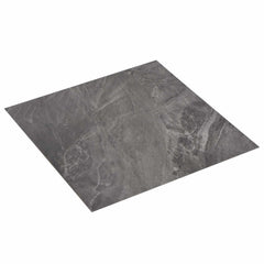 vidaXL Self-adhesive Flooring Planks Black 30.5 x 30.5 cm 20 pcs PVC 1
