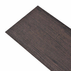 vidaXL Self-adhesive PVC Flooring Planks Dark Brown 30.5 x 61 cm 2