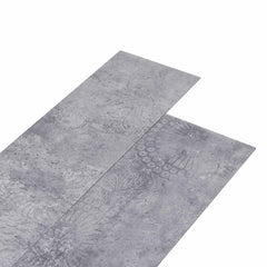vidaXL Self-adhesive PVC Flooring Planks Cement Grey 30.5 x 61 cm 1