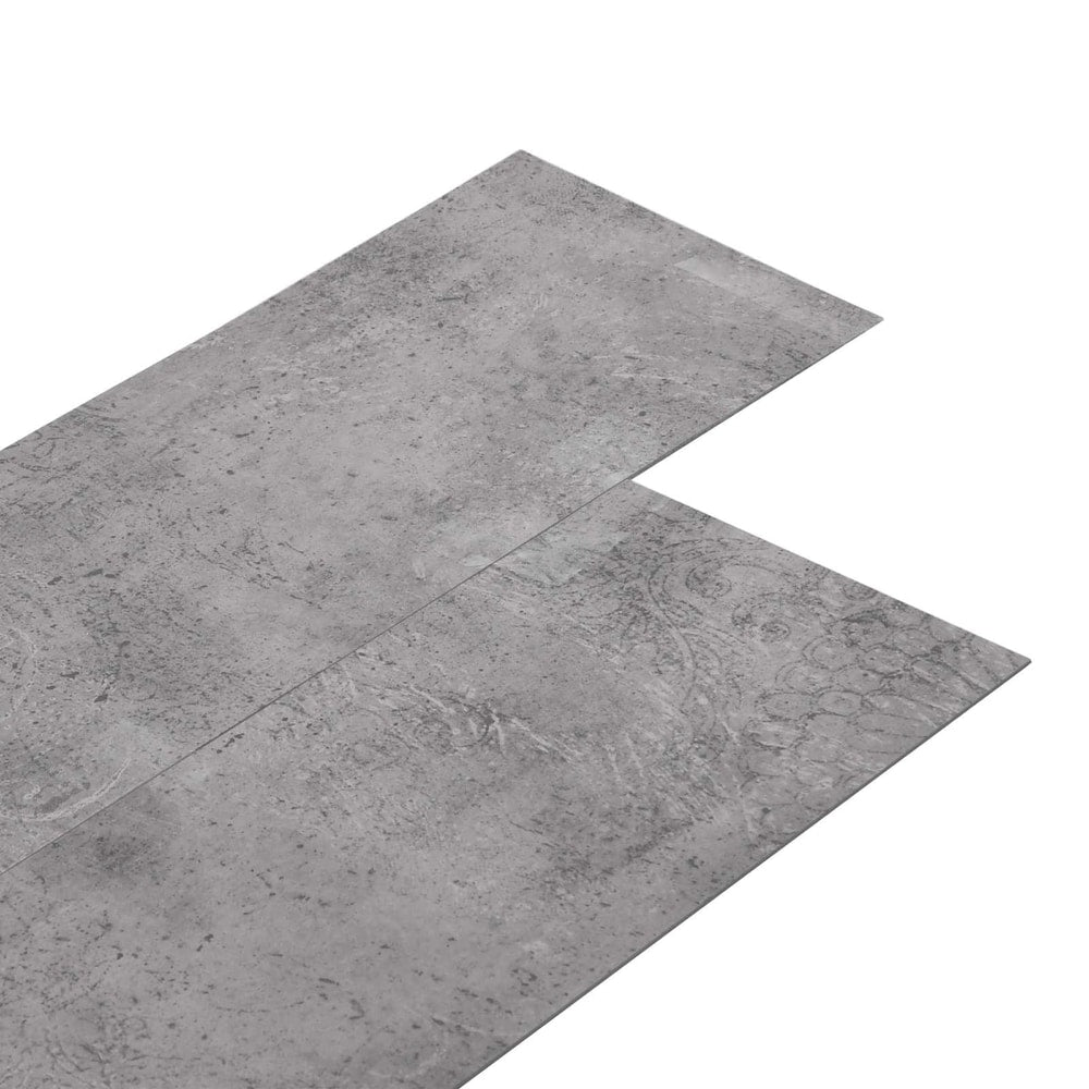 Self-adhesive Flooring Plank 4.46 m² 32 pcs PVC Cement brown