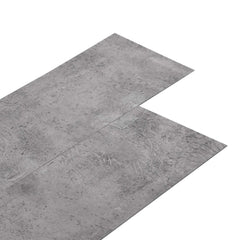 Self-adhesive Flooring Plank 4.46 m² 32 pcs PVC Cement brown