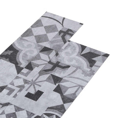 vidaXL Self-adhesive PVC Flooring Planks Grey Pattern 30.5 x 61 cm 1