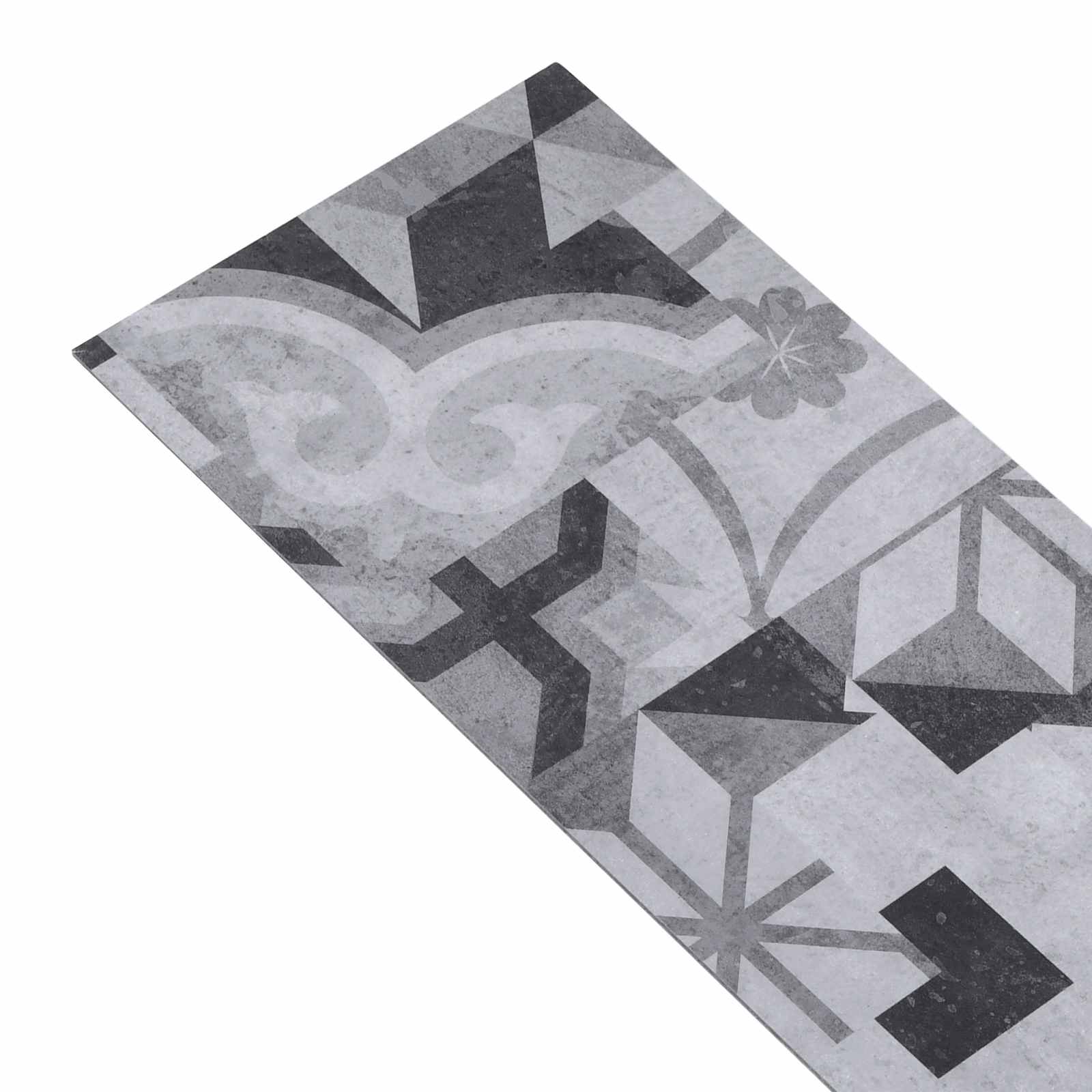 vidaXL Self-adhesive PVC Flooring Planks Grey Pattern 30.5 x 61 cm 2