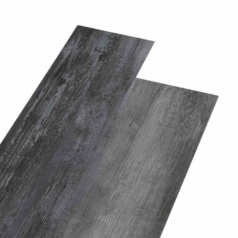 Self-adhesive Flooring Plank 4.46 m² 32 pcs PVC Light and dark grey