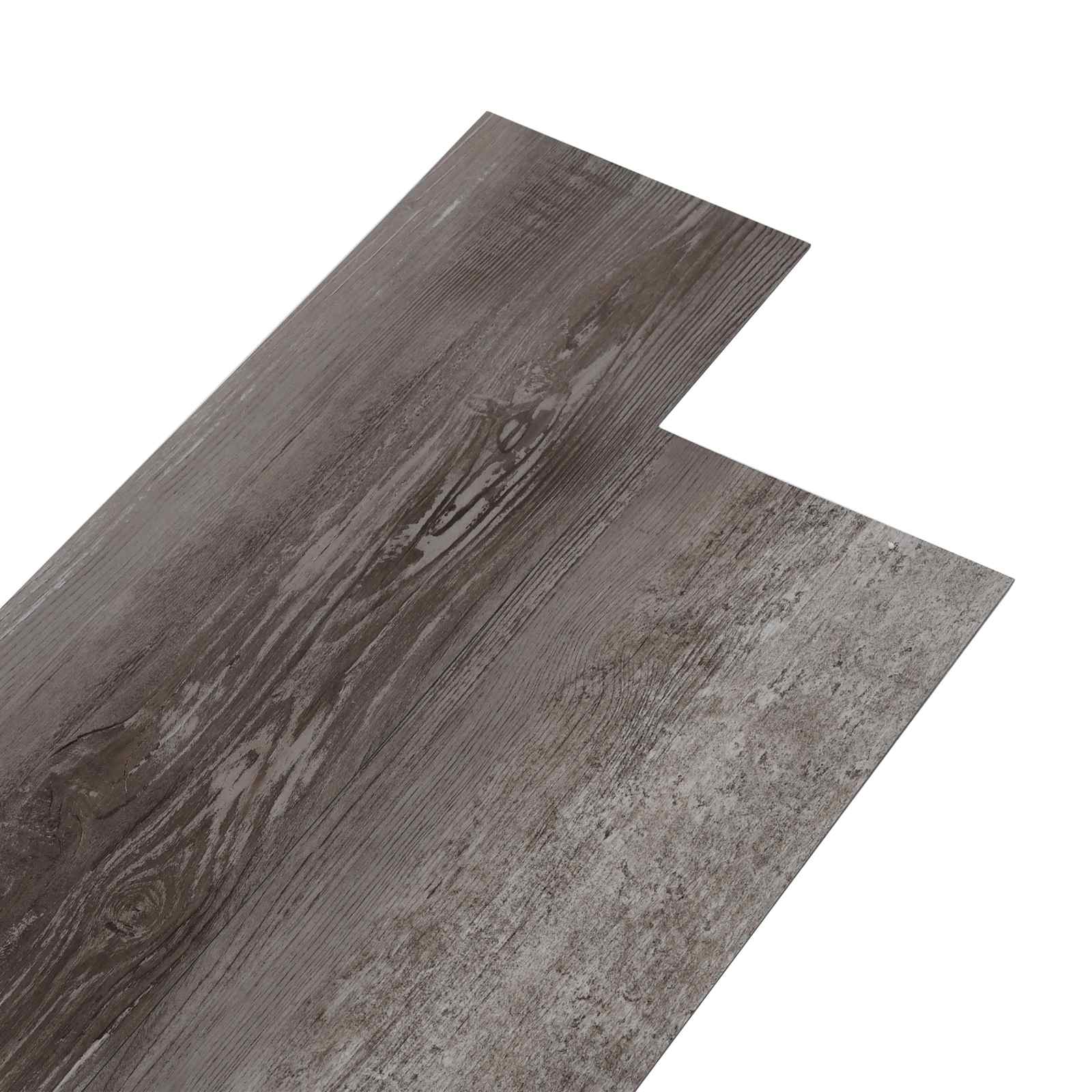 vidaXL Self-adhesive PVC Flooring Planks Striped Wood 30.5 x 61 cm 1