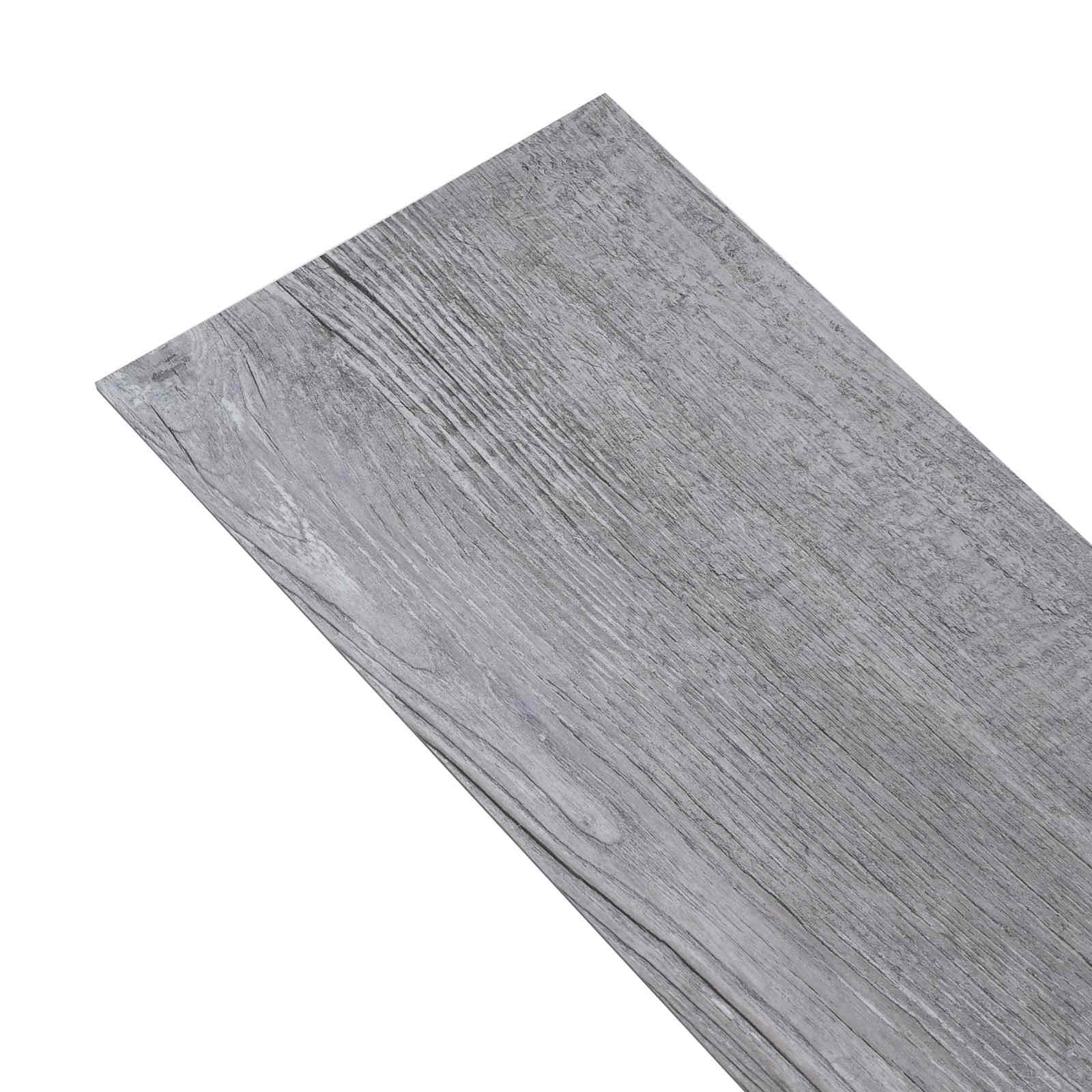 vidaXL Self-adhesive PVC Flooring Planks Matte Wood Grey 30.5 x 61 cm 2