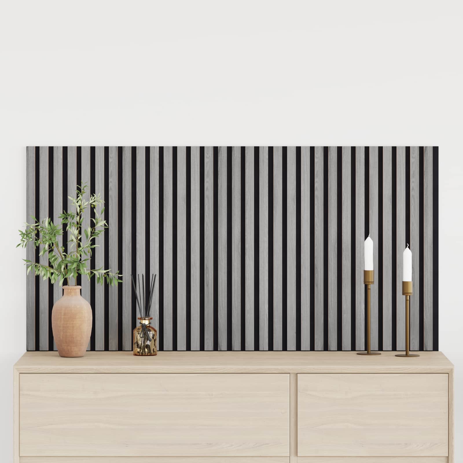 vidaXL Wall Panels 2 pcs 60.5 x 60 cm Grey 1