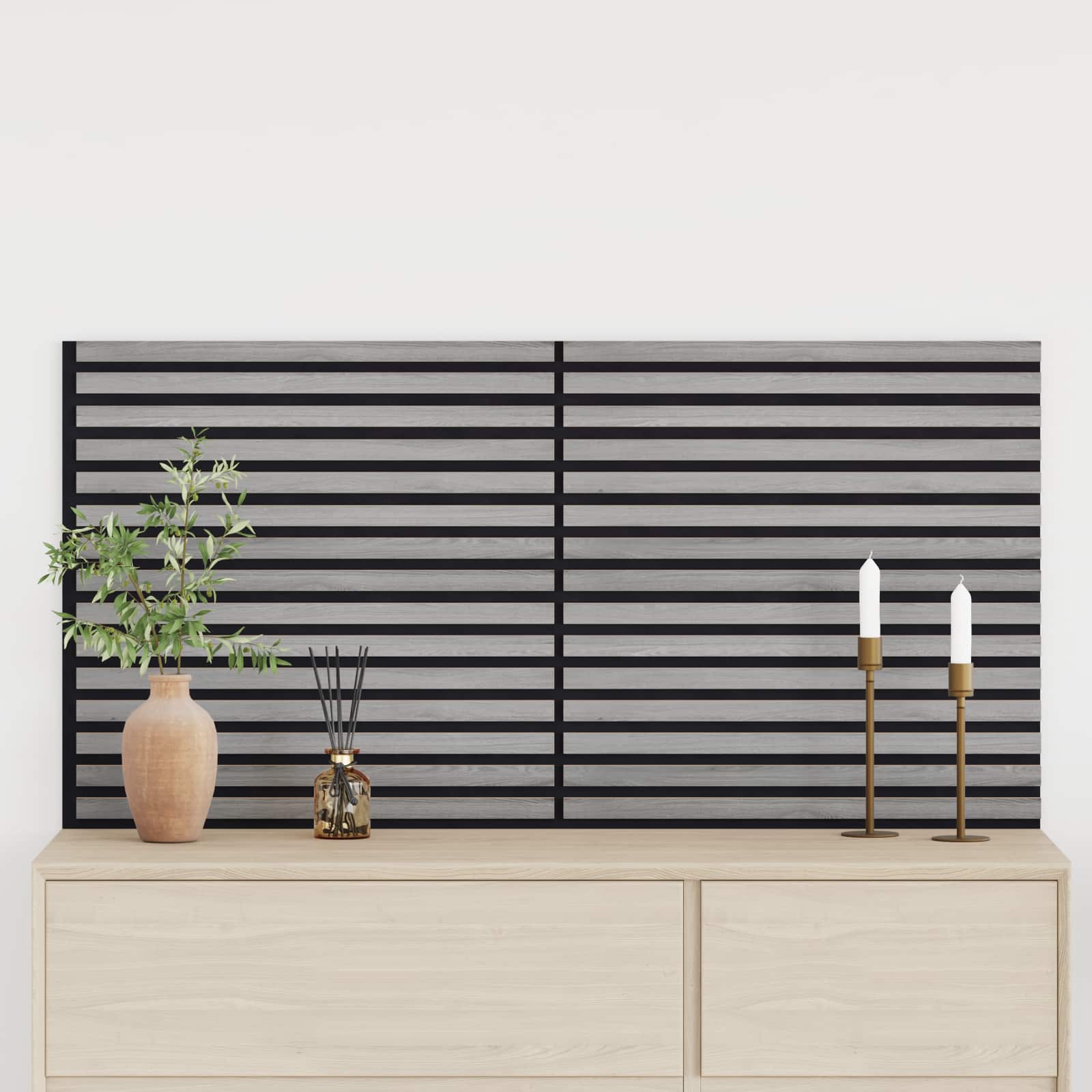 vidaXL Wall Panels 2 pcs 60.5 x 60 cm Grey 3