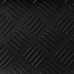 vidaXL Floor Mat with Checker Plate 1 x 5 m Black Rubber 4