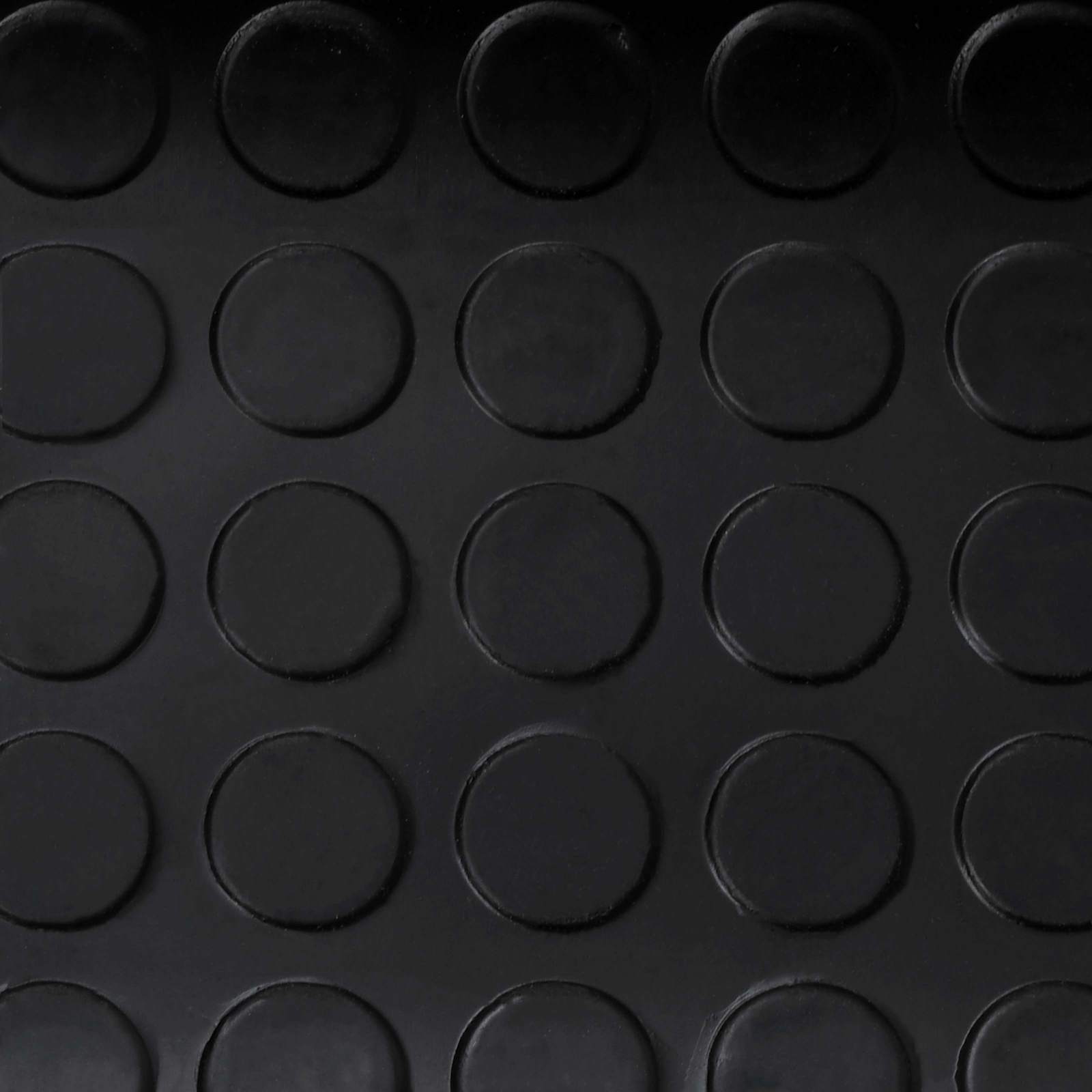 vidaXL Floor Mat with Dots 1 x 5 m Black Rubber 4