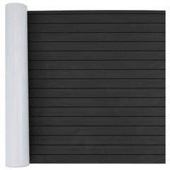 vidaXL Boat Mat Striped Dark Grey and Black 240 x 90 cm EVA 1