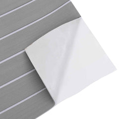 vidaXL Boat Mat Striped Light Grey and White 240 x 90 cm EVA 4