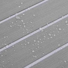 vidaXL Boat Mat Striped Light Grey and White 240 x 90 cm EVA 5