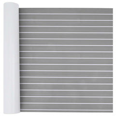 vidaXL Boat Mat Striped Light Grey and White 240 x 90 cm EVA 1