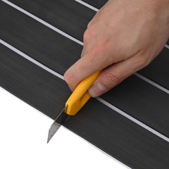 vidaXL Boat Mat Striped Dark Grey and White 240 x 90 cm EVA 6