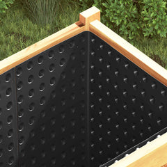 vidaXL Dimpled Drainage Sheet Black 1 x 10 m HDPE 1