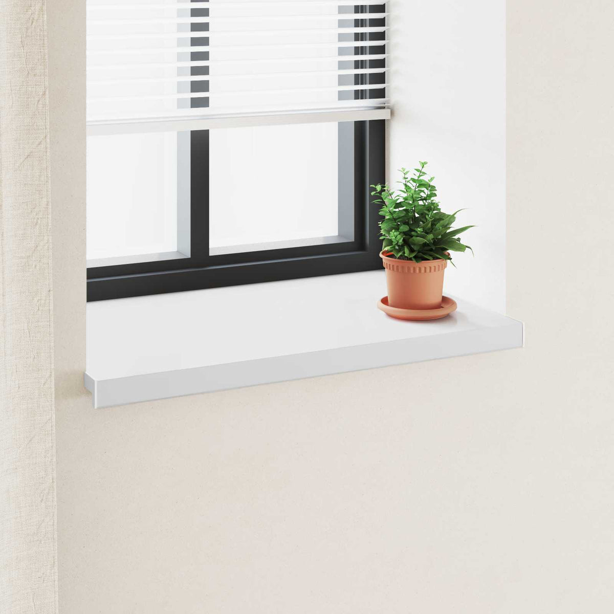 vidaXL Window Sill White 100 x 50 x 4.5 cm PVC 1